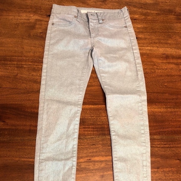 NWOT Joe’s size 8 metallic blue jeans - Picture 2 of 7